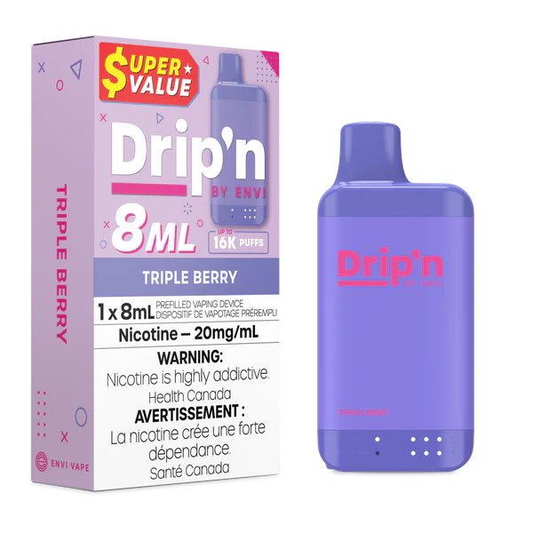 16k Dripin 8ml Triple Berry 20mg (Provincial tax)