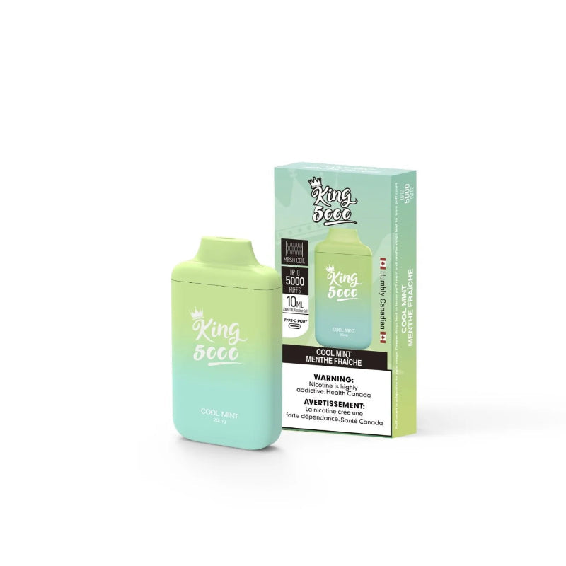 King 2ml nicotine free cool mint
