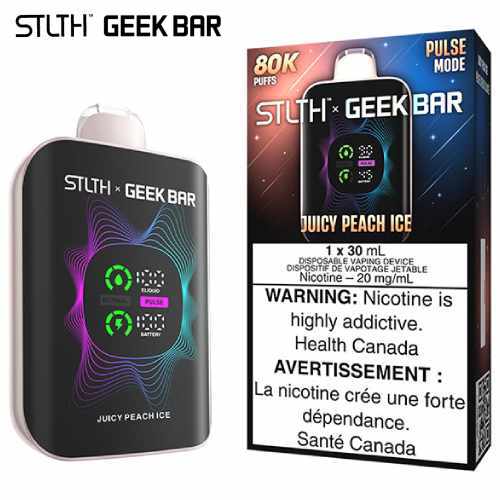 Stlth X Geek bar 80k juicy peach ice