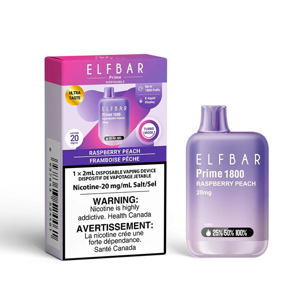 Elfbar 1800 raspberry peach