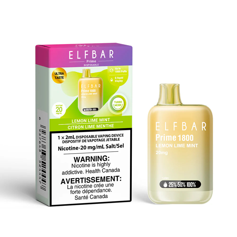 Elfbar 1800 lemon lime mint