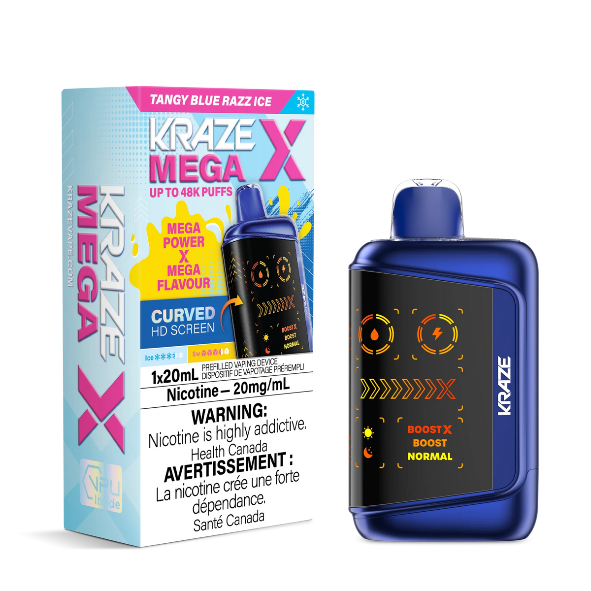 Royal Razz Kraze Mega X 48k Tangy Blue Razz – Vape Royale