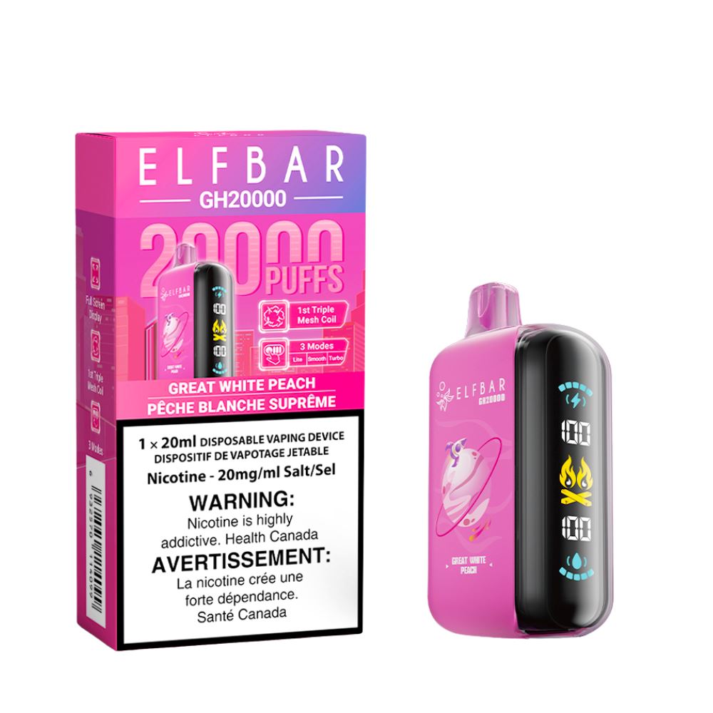 Elfbar 20k great white peach (provincial)