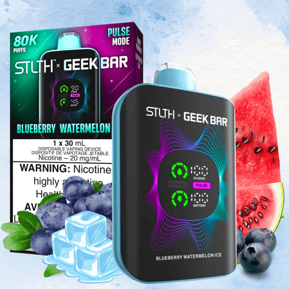 Stlth X geek bar 80k blueberry watermelon ice