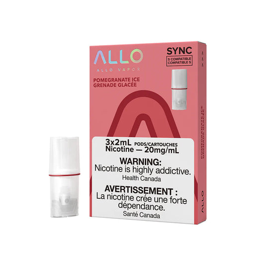 Allo Sync 3pods pomegranate Ice  (3X2ml)