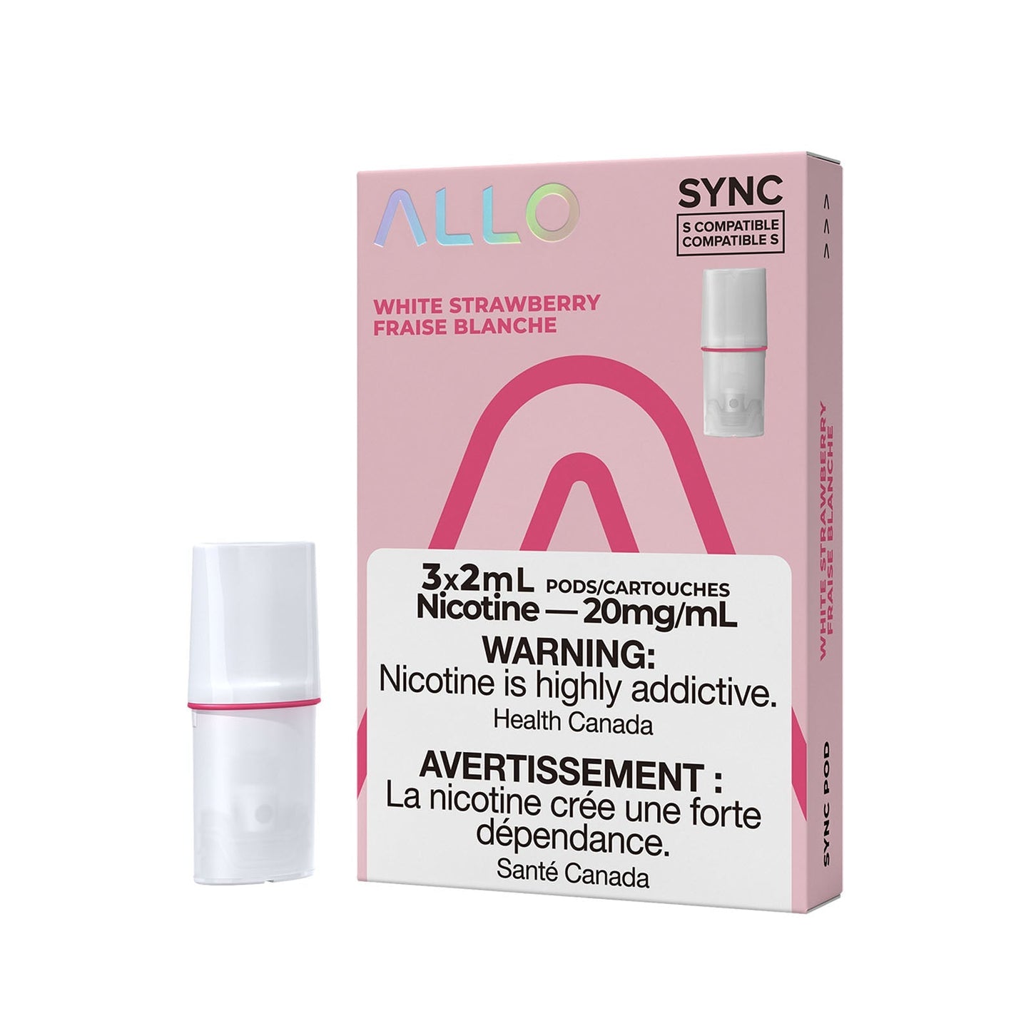 Allo Sync 3pods White Strawberry (3x2ml)