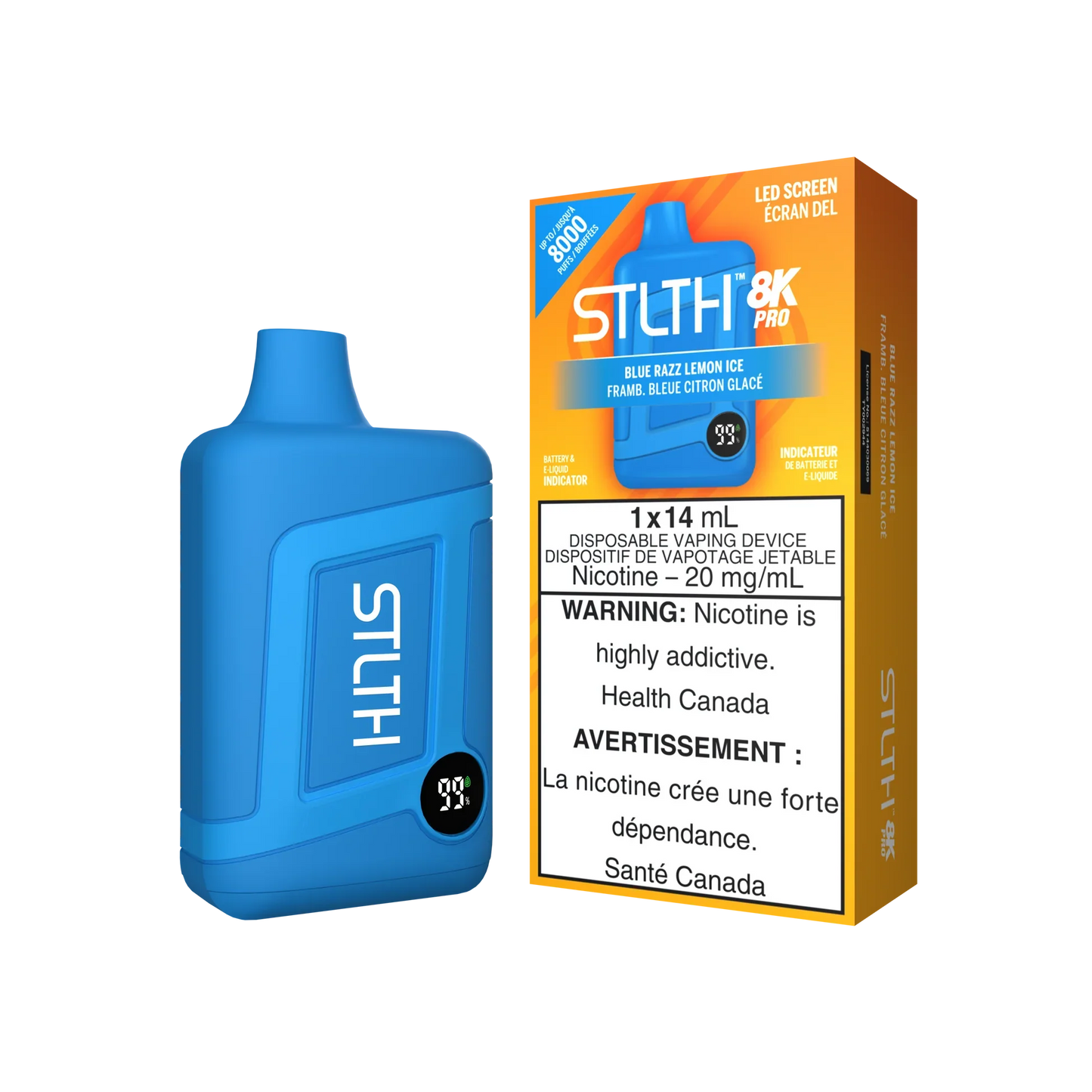 Stlth 8000 Pro Blue Razz Lemon Ice