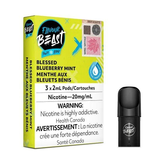 Flavour Beast 3pods Blessed Blueberry Mint