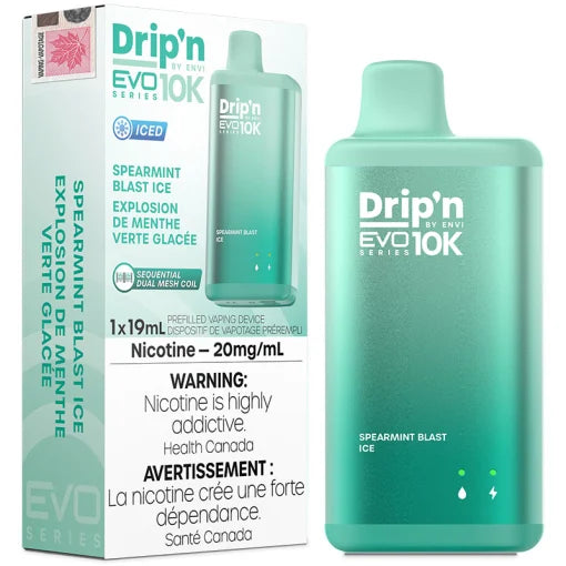 Dripn Evo 10k Spearmint Blast Ice