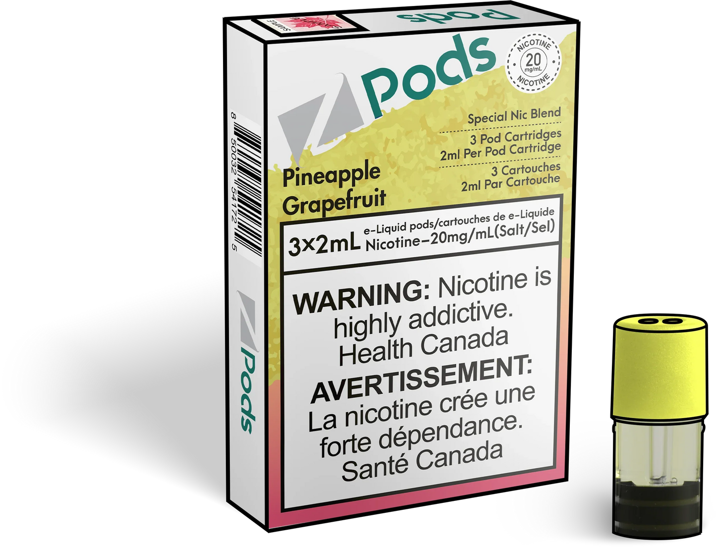 Zpods pineapple grapefruit ( Provincial Tax)